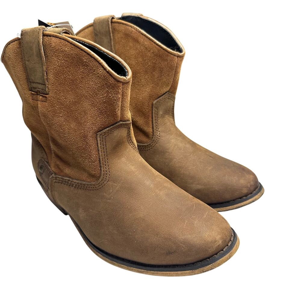 Sz 6 NWT Santa Fe Boot Co Brown Suede Leather Boots Western Boho Cowgirl Country